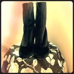 Sam Edelman velvet sock boot.